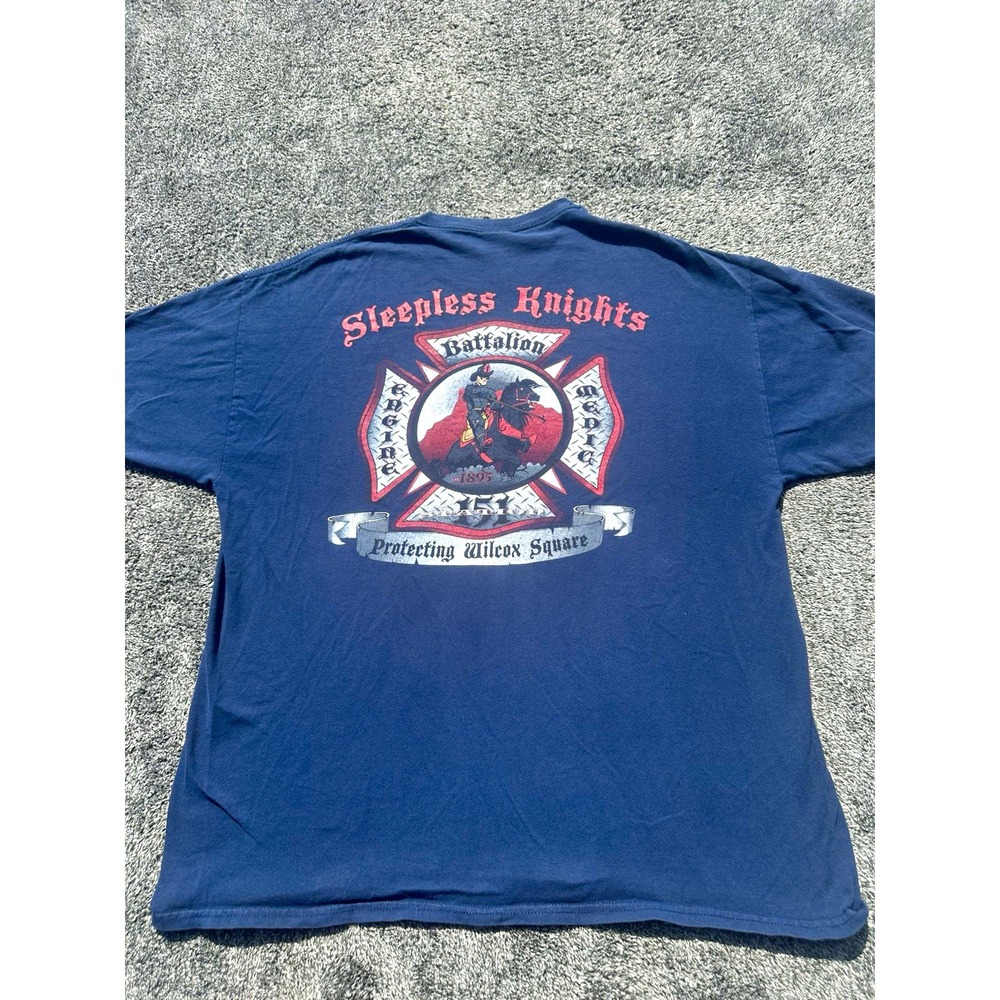 Battalion 151 Firefighter T Shirt XL Sleepless Knights Engine Medic Graphic Tee